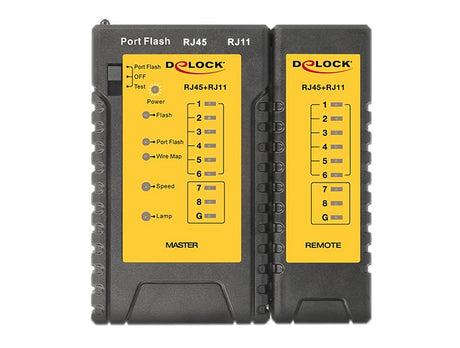 EAN 4043619864072 - DeLOCK 86407 comprobador de cables de red Comprobador de cables de par trenzado Negro imagen 3