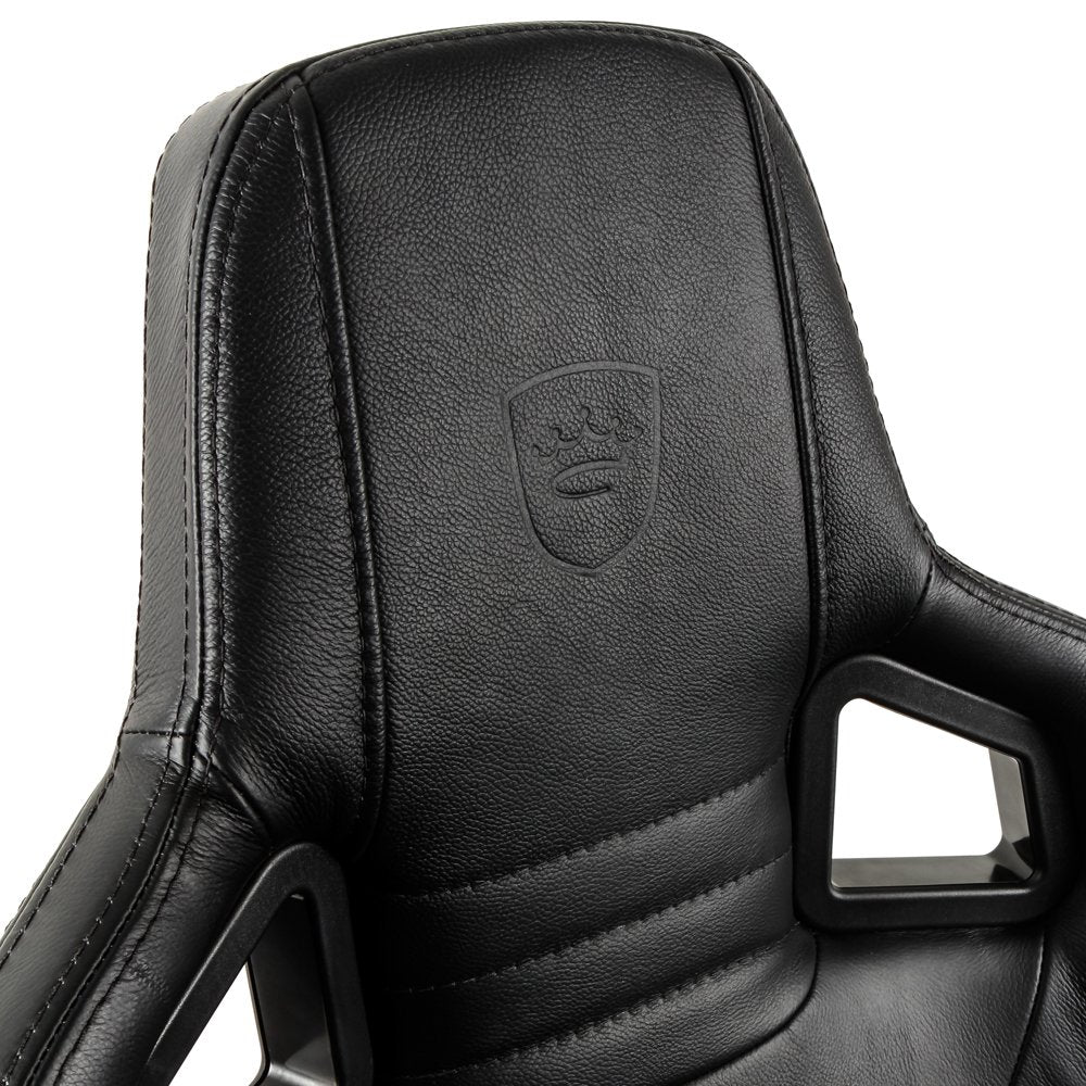 Noblechairs Epic Echtleder Gaming Silla - Negro