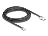 Delock 88038 Cable Telefónico De Rj45 Macho A Rj11 Macho Negro 5 M