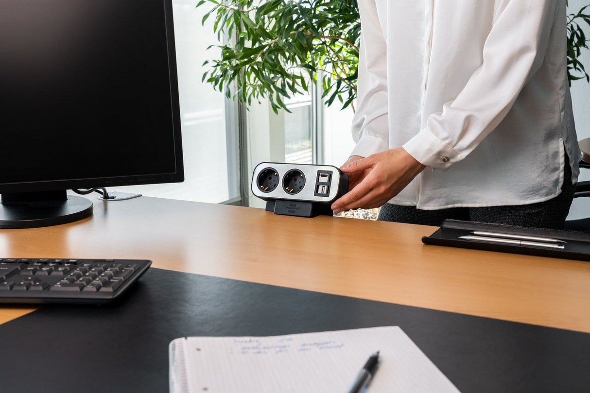 EAN 4007123682140 - Brennenstuhl 1153580100 base múltiple 2 m 10 salidas AC Interior Negro, Plata imagen 8