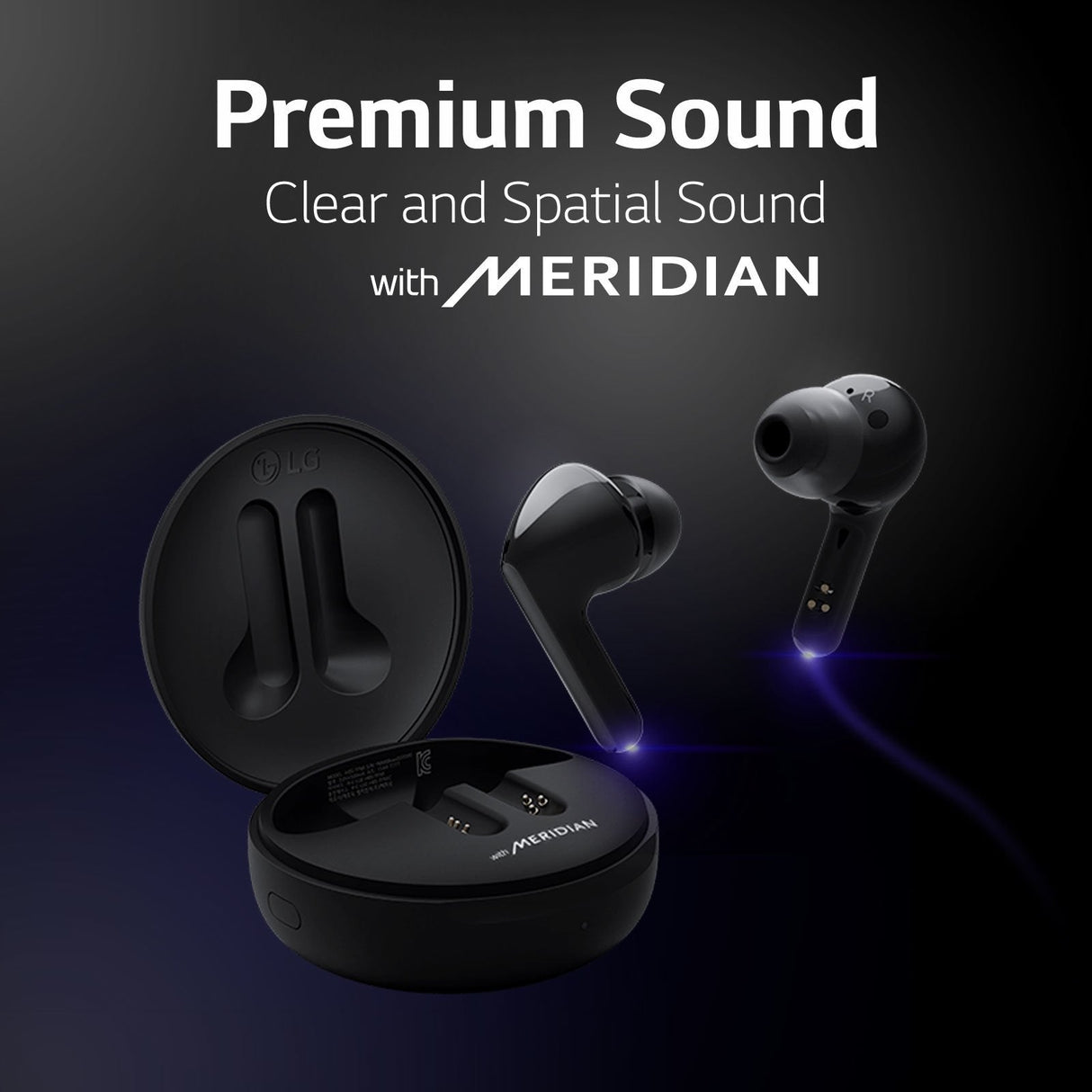 Lg - Auriculares Bluetooth True Wireless Negro - Hbs-Fn6 - Bluetooth 5.0 - Garantía 2 Años.