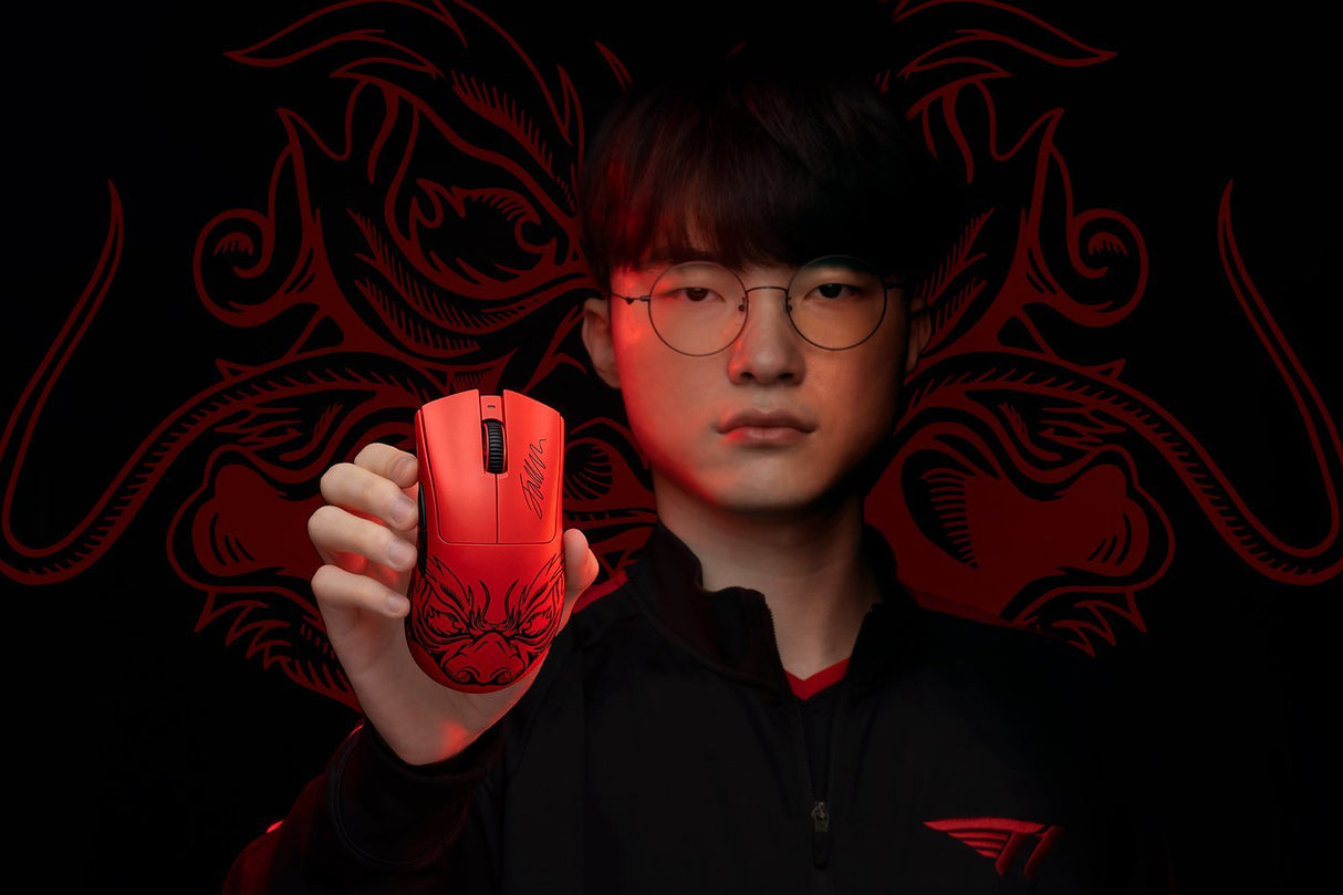 EAN 8886419334293 - Razer DeathAdder V3 Pro Faker Edition ratón Juego mano derecha RF Wireless + USB Type-C Óptico 30000 DPI imagen 4