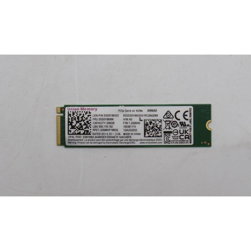 256gb M.2 2280 Pcie 4.0 Nvme  Ssd With Opal 2.0