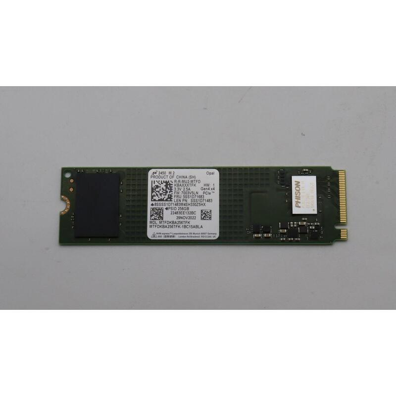 256gb M.2 Nvme Ssd With Pcie  4x4 Interface