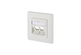 Metz Connect Keystone Anschlussdose Up 2 Port Unbestuckt Reinweiss