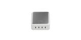 Cargador Escritorio 4xusb-C 240w Gan2 Plata Linq Hasta 240w/ 4xusb-C Pd/ 140w Máximo Por Puerto