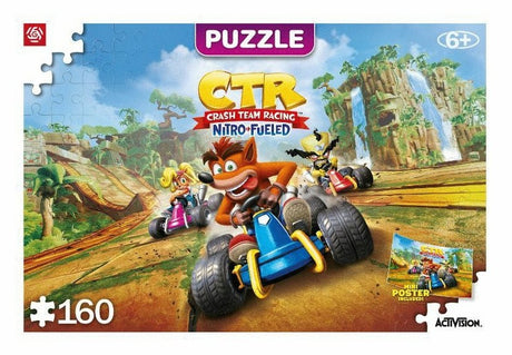 EAN 5908305240372 - Cenega Kids Puzzle: Crash Team Racing Nitro-Fueled Puzzle rompecabezas 160 pieza(s) Videojuego imagen 1