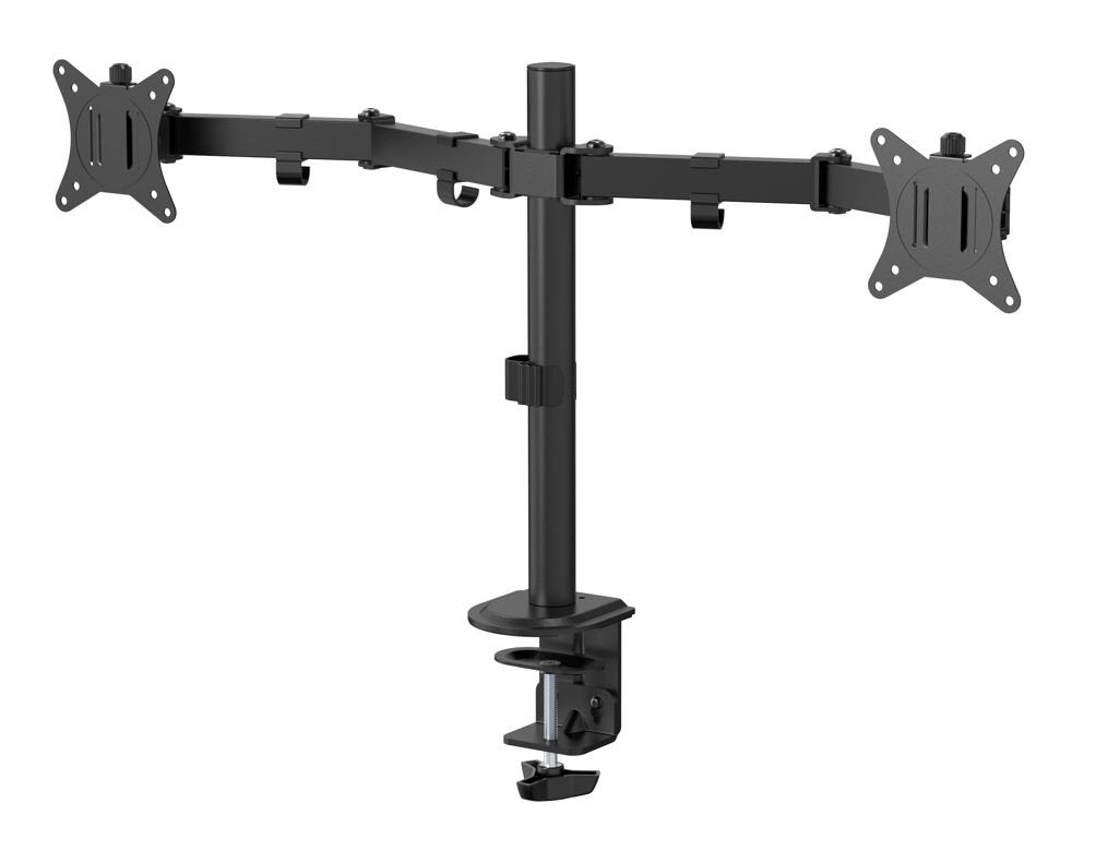 Dual Office Monitor Desk  Mount Quick Release Vesa
