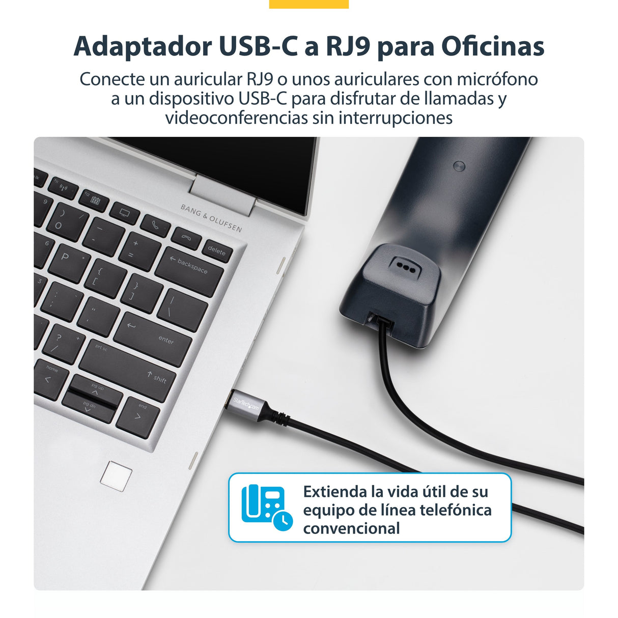 EAN 65030916042 - StarTech.com UR9-HEADSET-ADAPTER cambiador de género para cable RJ-9 Negro imagen 7