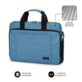 Maletin Air Padding 15.6'' Azul Subblim Hasta 15.6'' / Interior Acolchado / Bolsillo Exterior