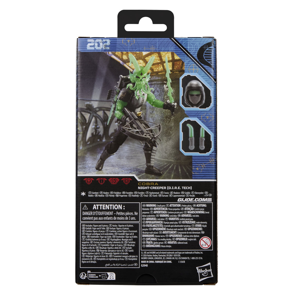 Figura Night Creeper D.I.R.E Tech Classified Series Cobra G.I. Joe 15cm