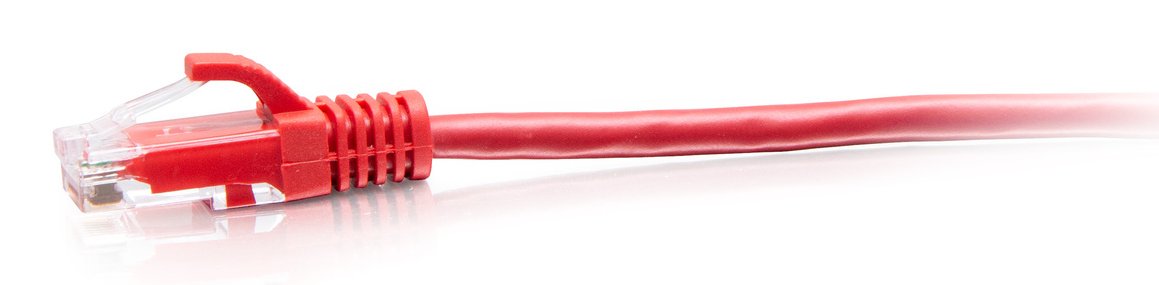 C2g 3ft (0.9m) Cat6a Snagless Unshielded (Utp) Slim Ethernet Network Patch Cable Red Cable De Interconexión Rj-45 (M) A Rj-45 (M) 90 Cm 4.8 Mm Utp Cat 6a Moldeado Sin Enganches Rojo