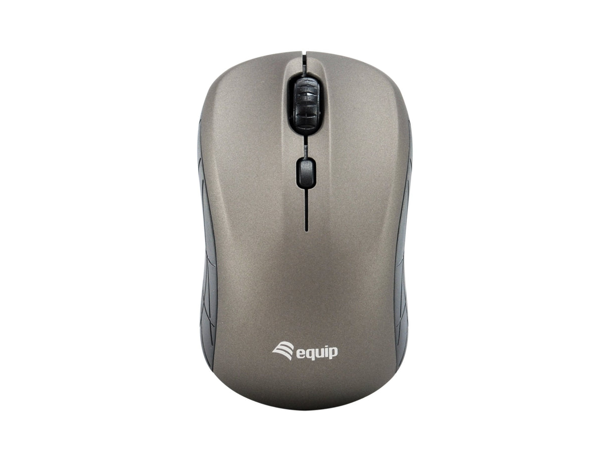 Equip Ratón Óptico Inalámbrico, Mini Gris