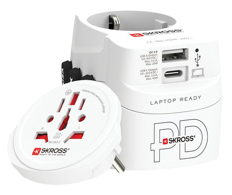 EAN 7640166329107 - Skross 1.302474 adaptador de enchufe eléctrico Universal Blanco imagen 2
