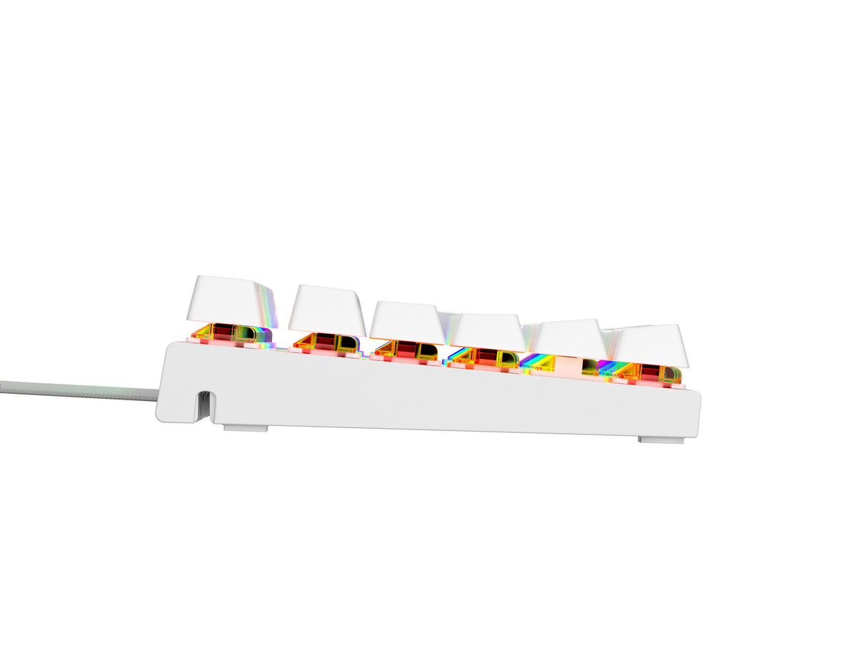 Teclado (Ingles) Mecánico Gaming Genesis Thor 303 Tkl Blanco Ee. Uu. Rgb