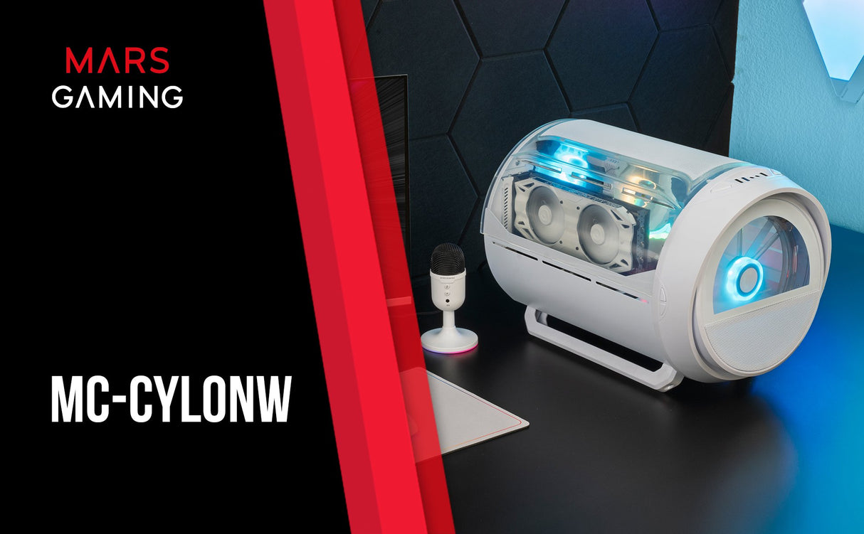 EAN 8435693111580 - Mars Gaming MC-CYLONW Mini Tower Blanco imagen 7