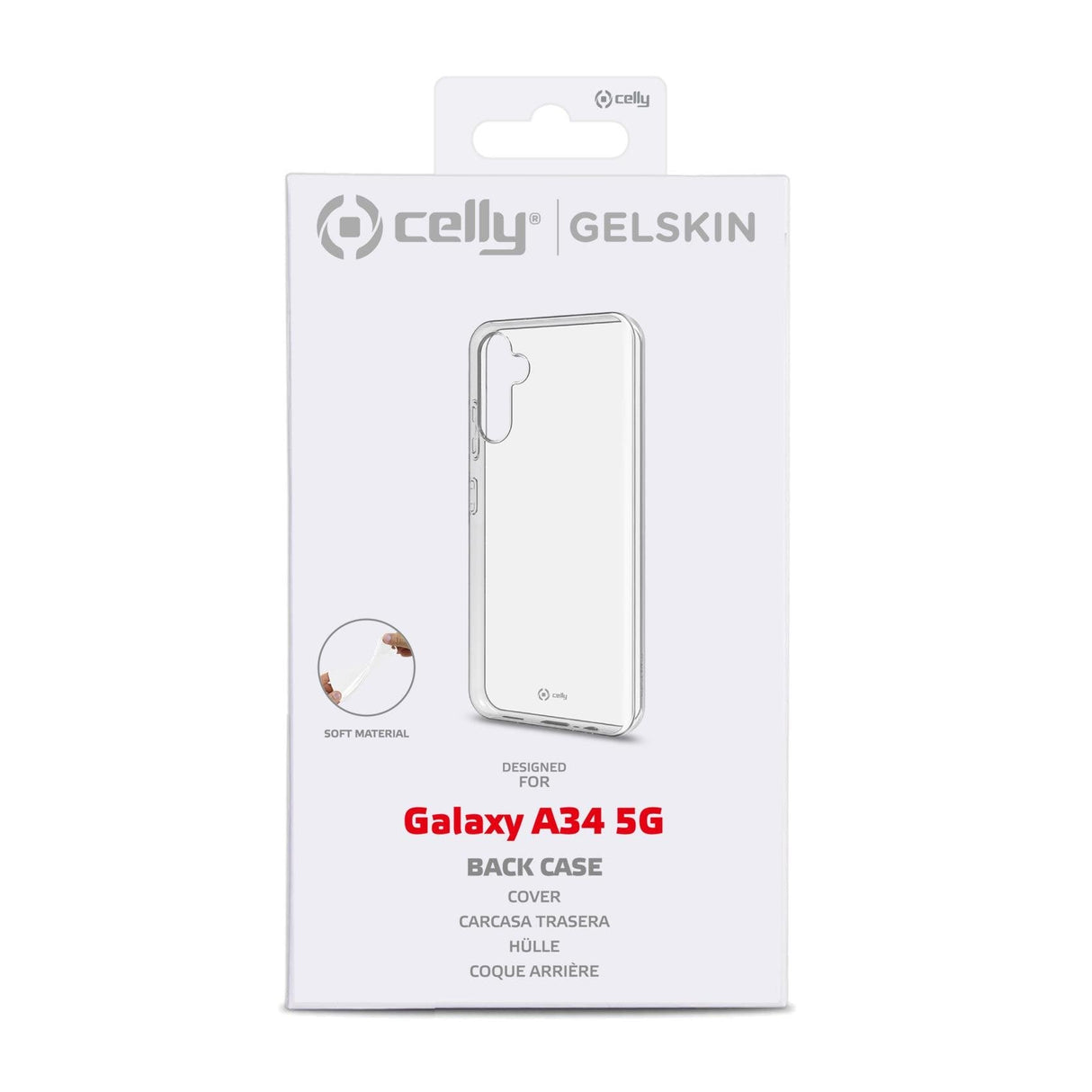 Celly Gelskin Funda Para Galaxy A34 5g  (6.6") Transparente