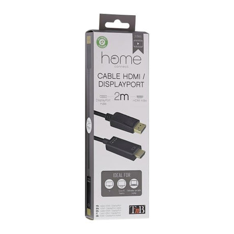 EAN 3303170104552 - T'nB HDMIDP2 adaptador de cable de vídeo 2 m DisplayPort HDMI tipo A (Estándar) Negro imagen 3