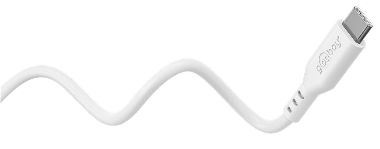 Goobay Usb-C Silicone Cable, 1.5 M, White