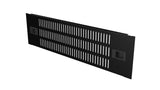 2u 19" Snap Locking, Vented  Blank Panel Black