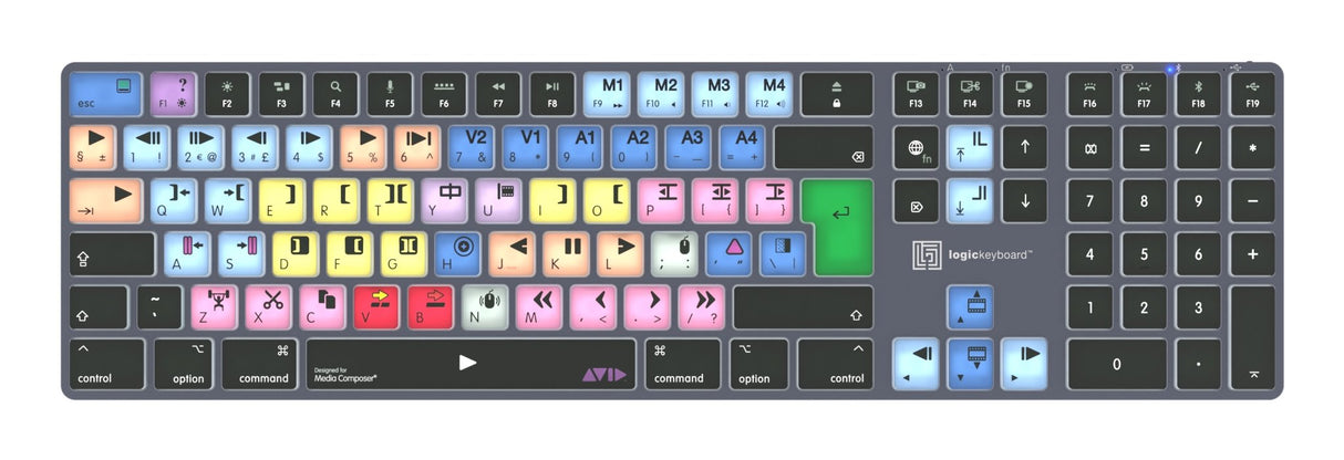 EAN 5707795022266 - Logickeyboard LKB-MCOM4-TM teclado Oficina Bluetooth QWERTY Francés Gris, Titanio imagen 1