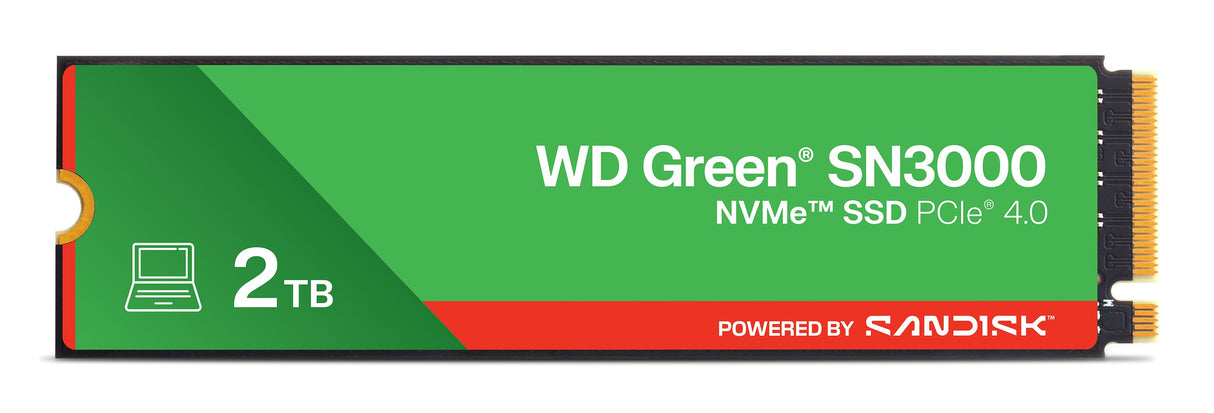 EAN 0718037904610 - SanDisk Green WD SN3000 NVMe 2 TB M.2 PCI Express 4.0 imagen 1
