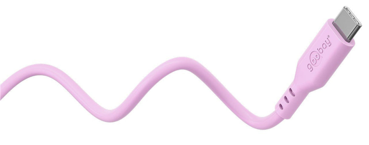 Goobay Usb-C Silicone Cable, 1.5 M, Pink