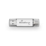 EAN 4260664879817 - MediaRange MR941-1 unidad flash USB 1 TB USB Type-A / USB Type-C 3.2 Gen 1 (3.1 Gen 1) Plata imagen 1