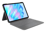 Logitech Combo Touch Caja De Teclado Y Folio Con Panel Táctil Luz Trasera Apple Smart Connector Qwerty Español Gris Oxford