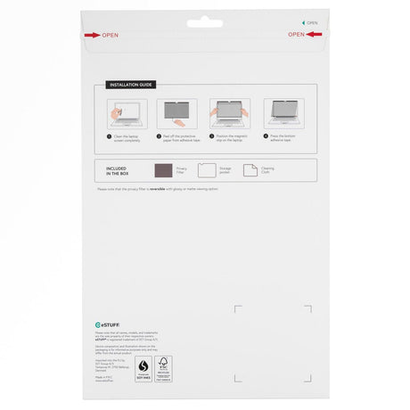 EAN 5715063113677 - eSTUFF GLBMMB15-23 filtro para monitor 38,9 cm (15.3") Portátil Filtro de privacidad para pantallas sin m imagen 2