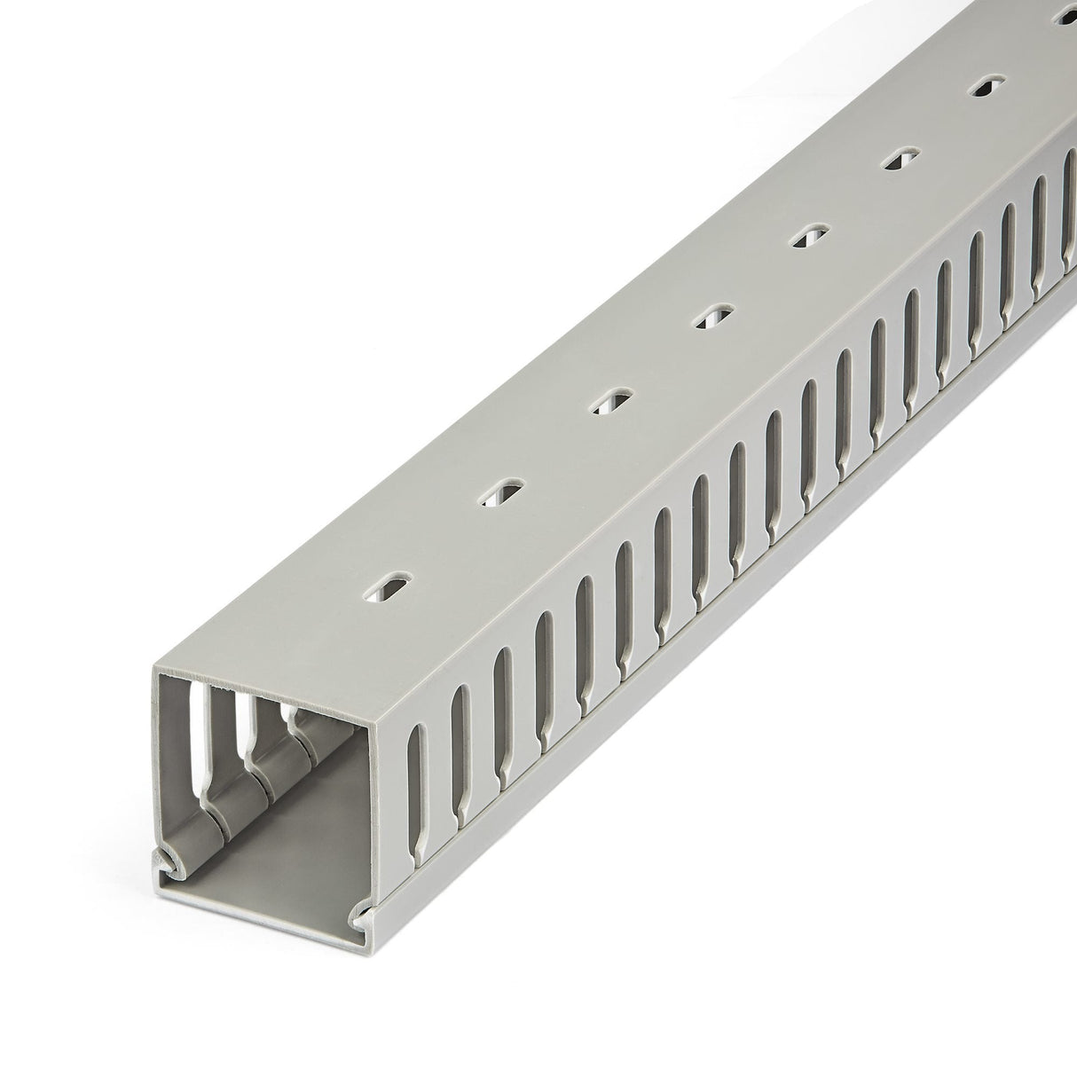 Startech.Com Canaleta Para Cableado Con Ranura Abierta Y Tapa, 50 Mm An X 50 Mm Al - 2 M Lar - Ranuras De 8 Mm, Cubierta De Pvc O Conducto De Pared Para Cables De Red - Para Un Máximo De 80 Cables - Ul