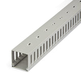 Startech.Com Canaleta Para Cableado Con Ranura Abierta Y Tapa, 50 Mm An X 50 Mm Al - 2 M Lar - Ranuras De 8 Mm, Cubierta De Pvc O Conducto De Pared Para Cables De Red - Para Un Máximo De 80 Cables - Ul
