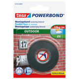 Tesa Powerbond Cinta De Montaje Exterior 1,5m 19mm