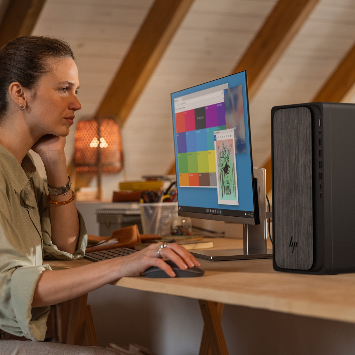 EAN 0199251207198 - HP OmniDesk Desktop M02-0025ns PC AMD Ryzen™ 5 8500G 16 GB DDR5-SDRAM 1 TB SSD Windows 11 Home Torre AI P imagen 16