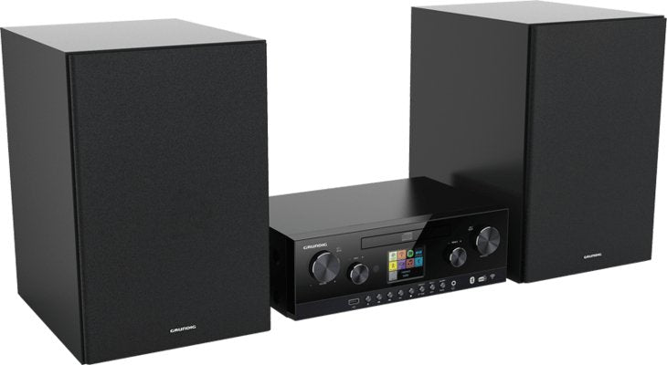 Grundig Cms 5000 Bt Microcadena De Música Para Uso Doméstico 100 W Negro, Equipo Compacto Inox/Negro, Microcadena De Música Para Uso Doméstico, Negro, Frente, 100 W, De 3 Vías, Dab+, Fm