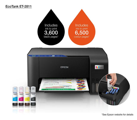 EAN 8715946684116 - Epson EcoTank ET-2811 Inyección de tinta 5760 x 1440 DPI 33 ppm Wifi imagen 13