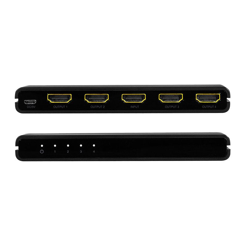 Divisor Hdmi Logilink 1x4 Puerto, 4k / 60hz, Downscaler, Negro.
