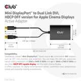 EAN 8719214472467 - CLUB3D CAC-1130-A adaptador de cable de vídeo 0,6 m DVI-D Mini DisplayPort + USB Type-A Negro imagen 3