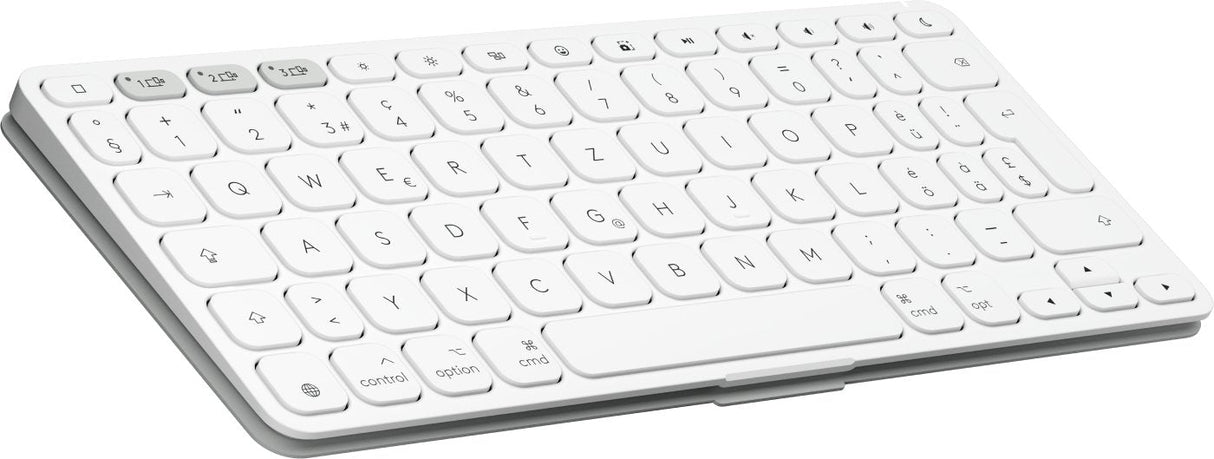 Teclado Alemán Logitech Keys-To-Go 2 Universal Bluetooth Qwertz Blanco