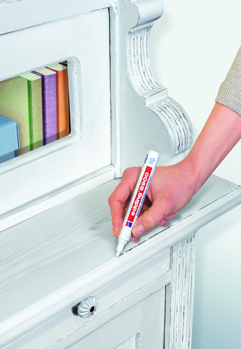 Edding 8900 Rotulador Permanente Para Muebles - Punta Redonda 1.5-2mm - Resistente A La Luz - Secado Rapido - Color