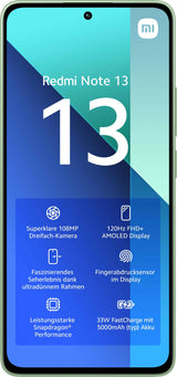 EAN 6941812762004 - Xiaomi Redmi Note 13 16,9 cm (6.67") Ranura híbrida Dual SIM Android 13 4G USB Tipo C 6 GB 128 GB 5000 mA imagen 2