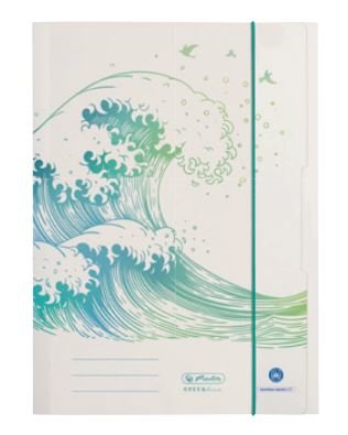 Carpeta Herlitz A4 Greenline Wave