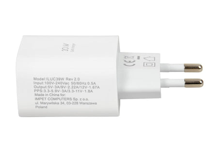 EAN 5903968681036 - iBox ILUC39W cargador de dispositivo móvil Universal Blanco Corriente alterna Carga rápida Interior imagen 5