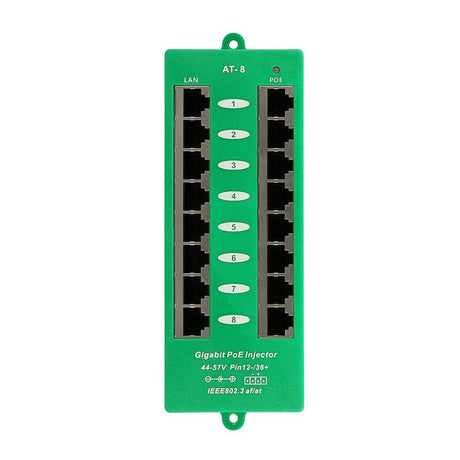 EAN 5903148912561 - Extralink ACTIVE POE INJECTOR 8 PORT GIGABIT 802.3AT/AF MODE A - 1 Gbps - 8-Port Gigabit Ethernet 48 V imagen 3