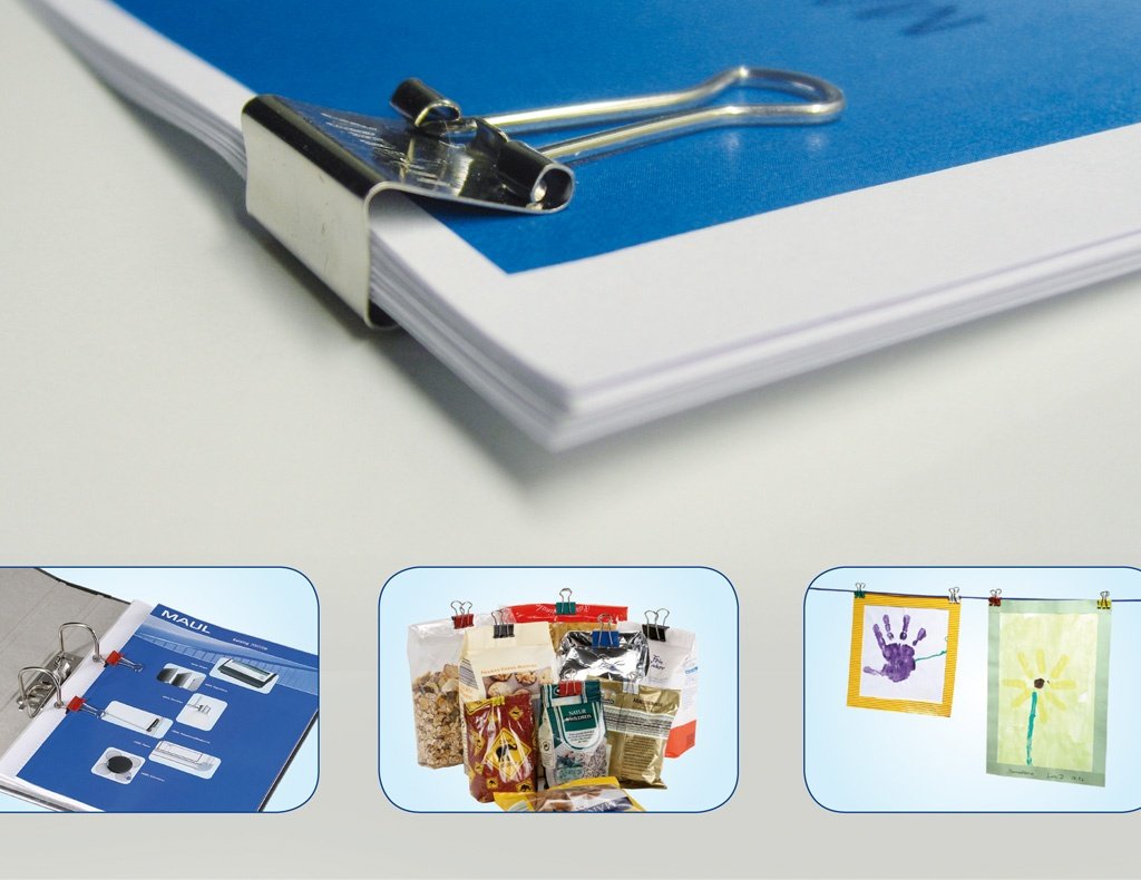 Maul Original Mauly Klammern 15mm 12m Pck Farblich Sortiert