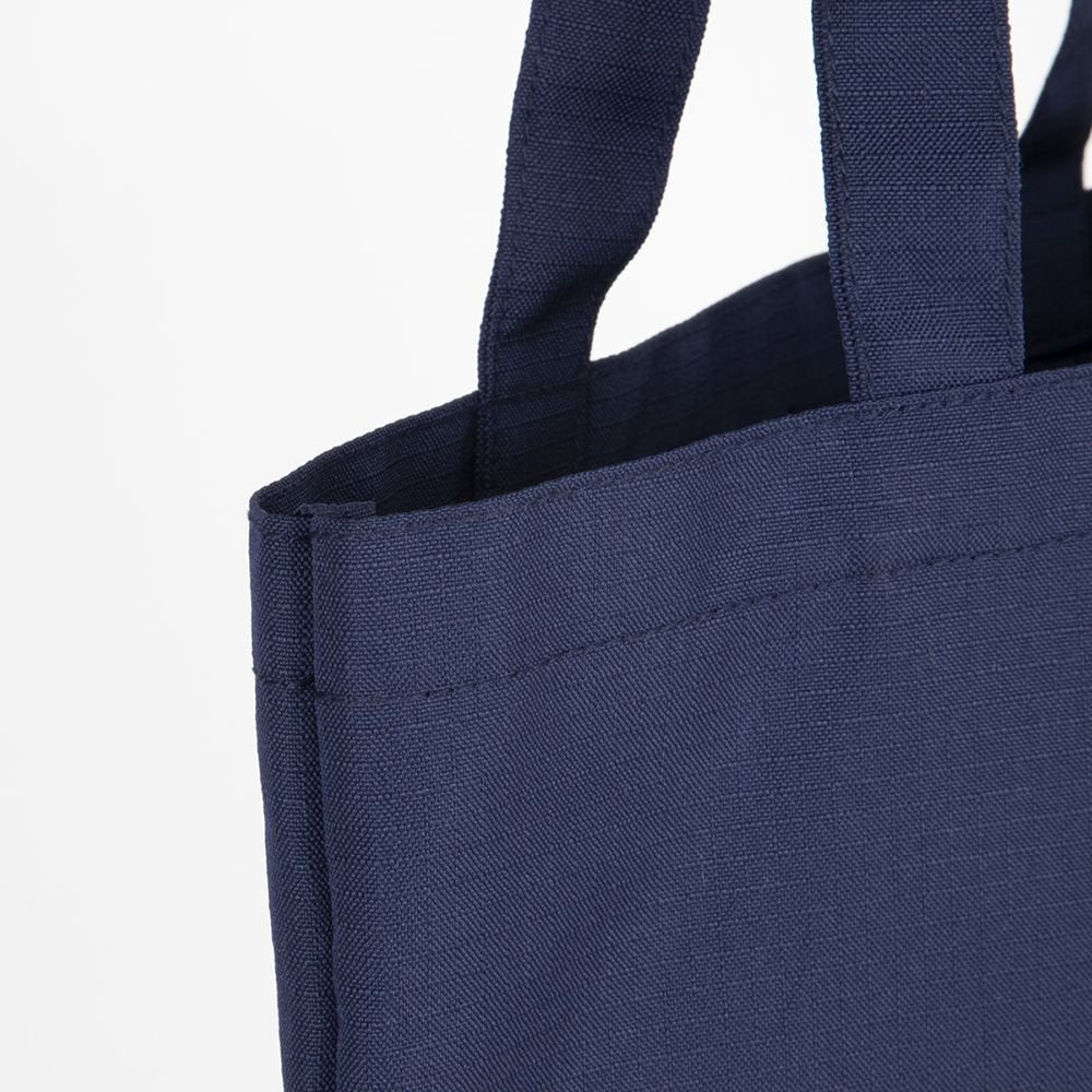 Milan Serie 1918 Tote Bag Bolsa De Tela - Tamaño  50x38x41cm - Asa Larga 27cm - Tejido 'Ripstop' - Color Azul Oscuro