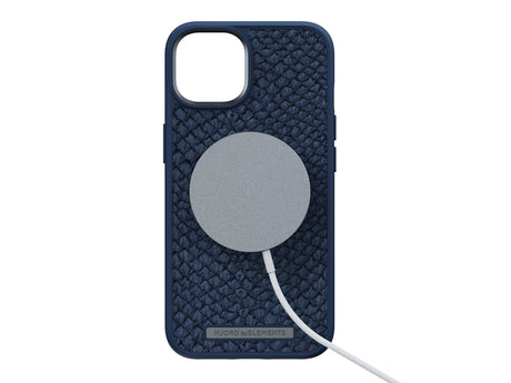 EAN 8720574620559 - Njord byELEMENTS Salmon Leather Magsafe funda para teléfono móvil 15,5 cm (6.1") Azul imagen 3