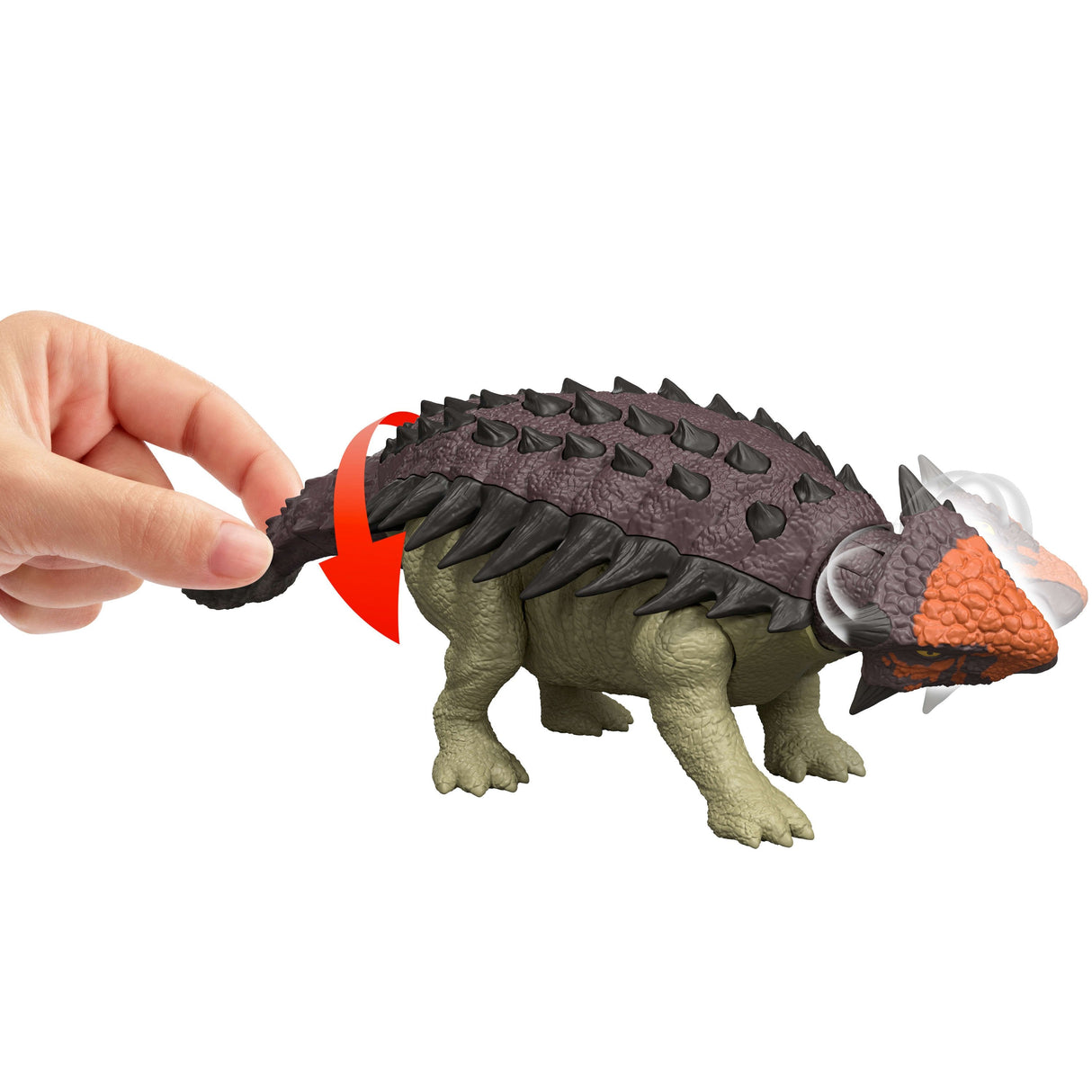 Mattel Jurassic World Wild Roar Ankylosaurus Jgb90