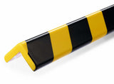 Perfil Protector De Esquinas Durable C35 Amarillo Negro Autoadhesivo 1m