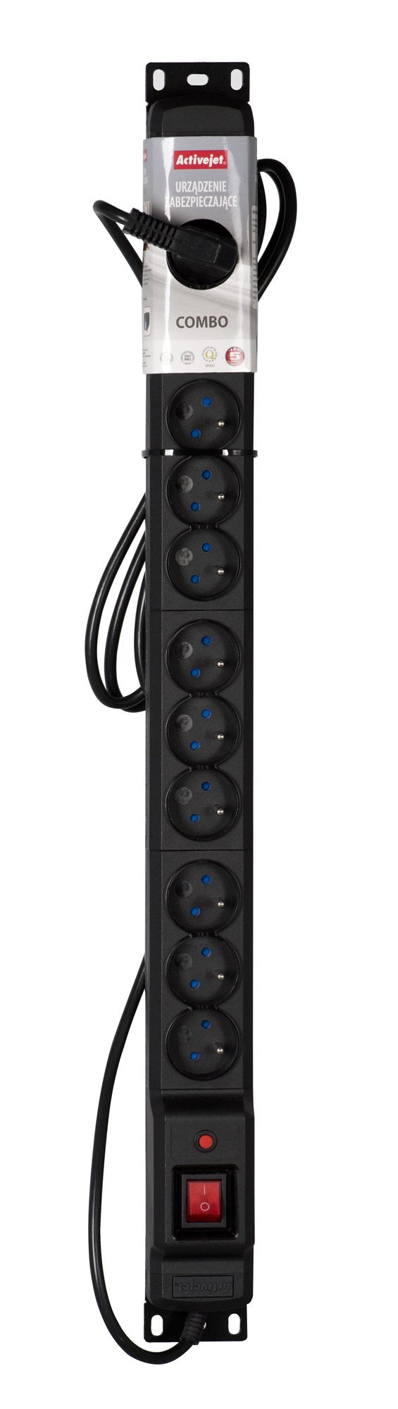 EAN 5901443111382 - Activejet COMBO/12GN/1,5M/CZ base múltiple 12 salidas AC Interior imagen 4